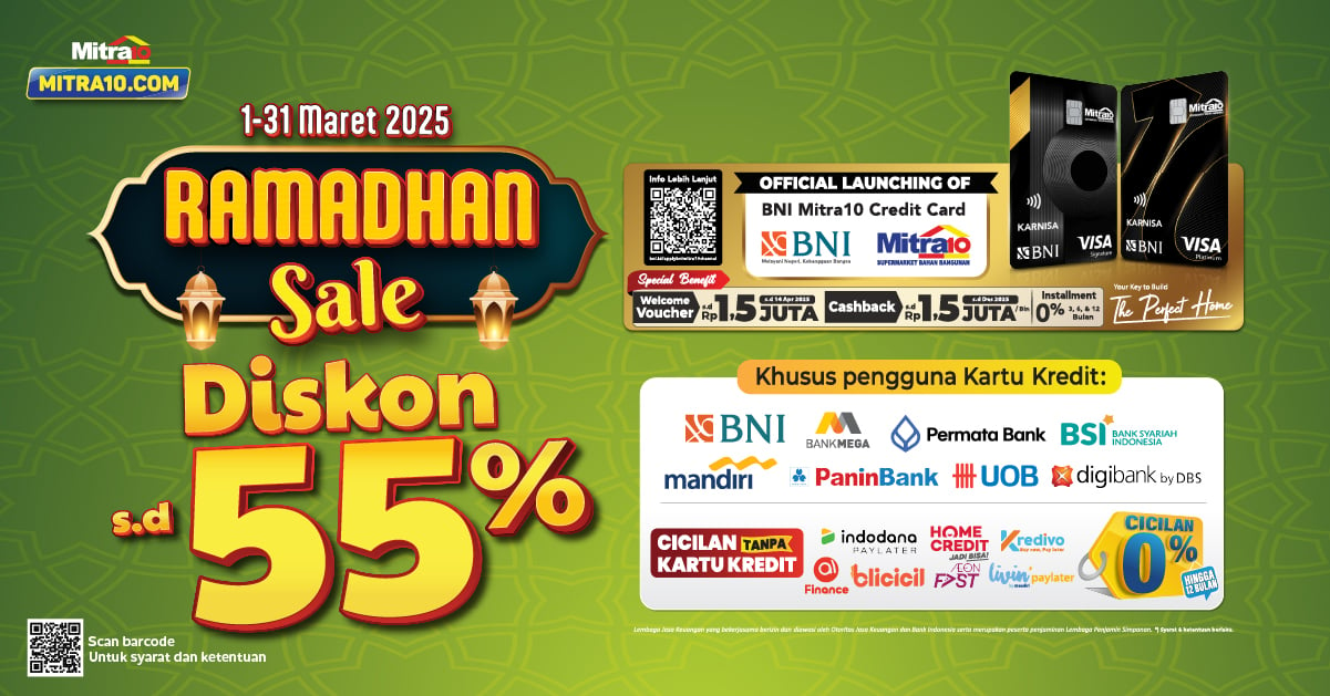 Mitra10 Hadirkan Ramadhan Sale: Diskon Hingga 55% dan Cashback Menanti!